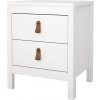 Noční stolek Real bílá
