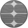 Kusový koberec Duet Bowen 106244 Black/White kruh - na ven i na doma (Rozměry koberců 160x160 (průměr) kruh)