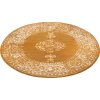 Kusový koberec Gloria 105518 Mustard kruh (Rozměry koberců 160x160 (průměr) kruh)