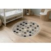 Dětský kusový koberec My Fano 394 Dots kruh (Rozměry koberců 133x133 (průměr) kruh)