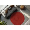 Kusový koberec Diamond Cut 800 Red kruh (Rozměry koberců 120x120 (průměr) kruh)