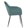 Jídelní čalouněná židle VANDA velvet zelená/černá