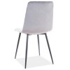 Jídelní čalouněná židle ILJA VELVET šedá/černá