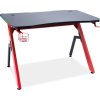 Pracovní stůl B-006 černá/červená/LED