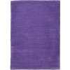 Ručně všívaný kusový koberec Asra wool fialová (Rozměry koberců 60x110)