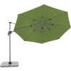 ACTIVE 370 cm - výkyvný zahradní slunečník s boční tyčí (Desén látky 820)