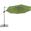 ACTIVE 370 cm - výkyvný zahradní slunečník s boční tyčí (Desén látky 820)