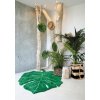Přírodní koberec, ručně tkaný Monstera Leaf (Rozměry koberců 120x160)