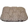 Podložka pro psa voděodolná zaoblená 80x60 cm tlapka béžová