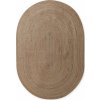 Kusový koberec Jute Braided 106006 Grey Brown ovál (Rozměry koberců 160x230 ovál)