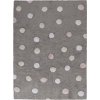 Přírodní koberec, ručně tkaný Tricolor Polka Dots Grey-Pink (Rozměry koberců 120x160)