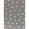 Přírodní koberec, ručně tkaný Tricolor Polka Dots Grey-Blue (Rozměry koberců 120x160)