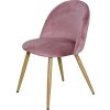 Jídelní židle LAMBDA růžový samet