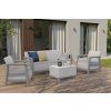 scandi linea three seater with deck next to house copy