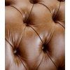 Křeslo Chesterfield Queen kůže koňak