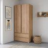 Skříň KOSMOS C02 šatní, 92cm (Varianta bílá)