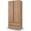 Skříň KOSMOS C02 šatní, 92cm (Varianta bílá)