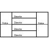 Komoda KOSMOS C06 4z2dv (Varianta bílá)