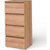 Komoda KOSMOS C07 4z (Varianta bílá)