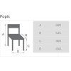 Jídelní židle VIOLA (Varianta buk / látka SH 17)