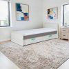 Postel AREST R05 90cm, s roštem a s úložným prostorem (Varianta dub kraft / šedá)