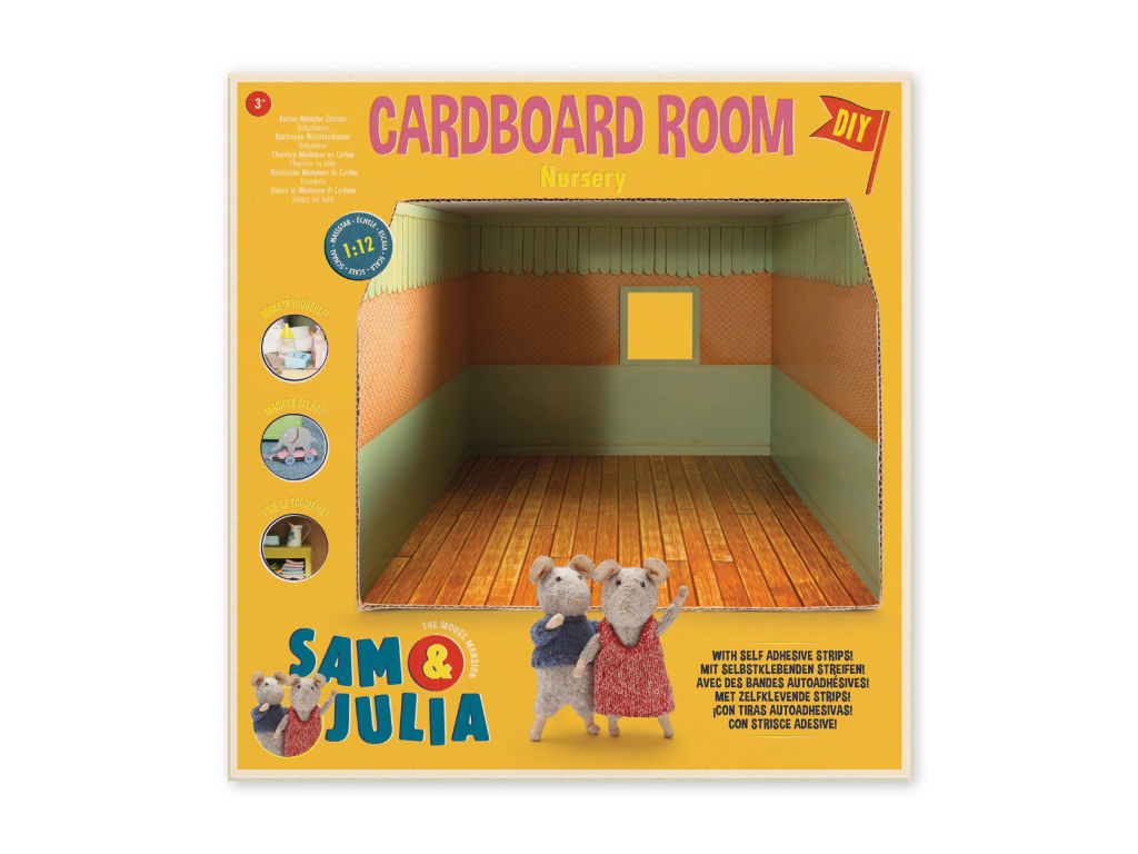 Sam & Julia Cardboard Room Nursery Flat