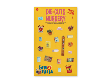 Sam & Julia Die Cuts Nursery Folder Flat