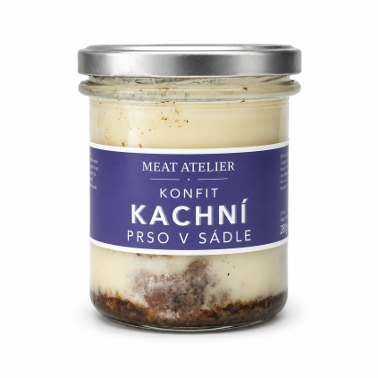 konfit kachní prso v sádle