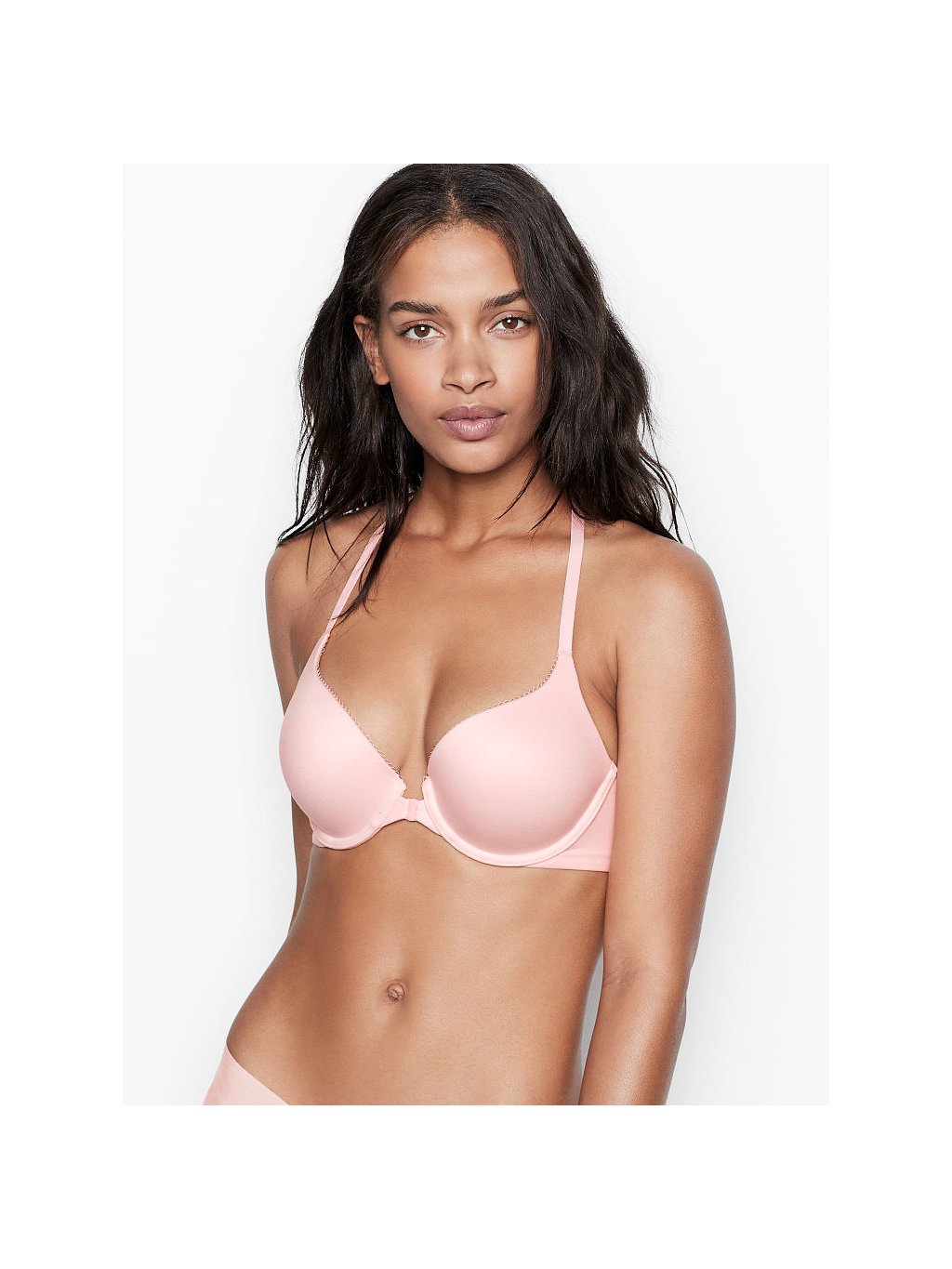 Victoria's Secret Podprsenka Push-up s předním zapínáním Push-up Perfect  Shape Bra Pink - M&E Beauty