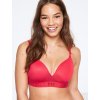 Victoria's Secret PINK Push-up podprsenka bez kostic Wireless Lightly Lined červená