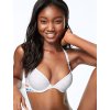 Victoria's Secret PINK Push-up podprsenka s předním zapínáním Wear Everywhere Strappy-Back Push-Up Grey