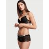 Victoria's Secret Krajkové kalhotky s kamínky Very Sexy Shine Strap Lace Shortie Panty Black