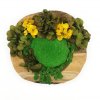 Teaková miska s mechem a stabilizovanými rostlinami 30cm