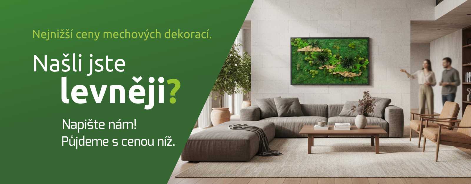 nejlevněji mechový obraz