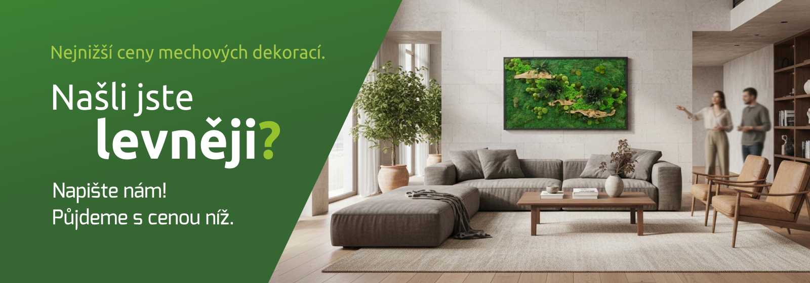 nejlevněji mechový obraz