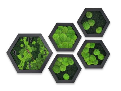 hodiny hexagon sada 01z