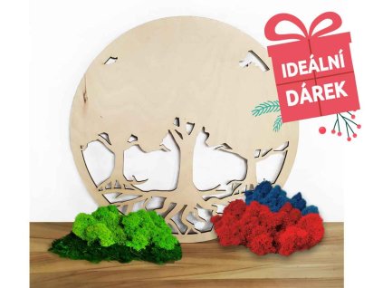 vytvoř si obraz LES vánoce