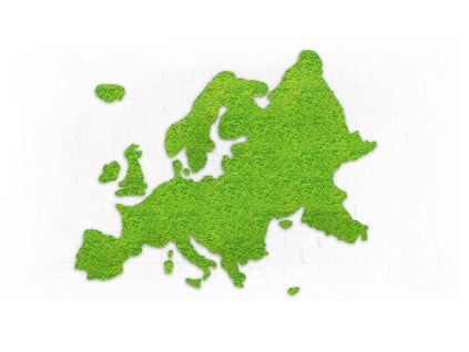 mapa evropy svetle zelena produkt