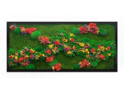 květinový obraz červený 01