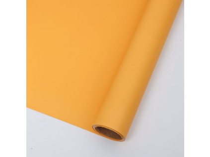 Květinová fólie - "Elegant" žlutá lesklá - role 58cm x 10m