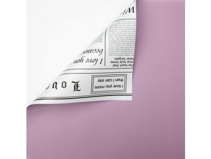 Květinová fólie - Gazette Lilac + White - listy 58x58 cm - 20ks