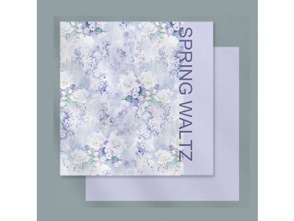 Květinový papír - "Tajná zahrada" Lilac - archy 53x53 cm - 10ks