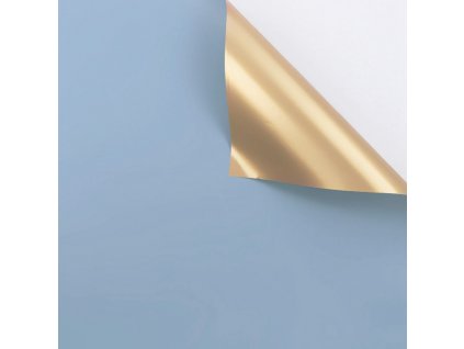 Folia florex "Gloss" - Kolumbijská Modrá - 58x58 cm - 20 listů