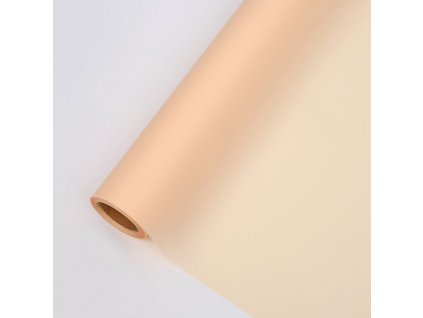 Floristická fólie Matte 90's" - Broskvová - 58 cm x 20 m