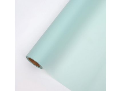 Floristická fólie Matte 90's" - Pastelově zelená - 58 cm x 20 m
