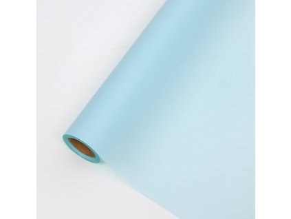 Floristická fólie Matte 90's" - Tyrkysová - 58 cm x 20 m