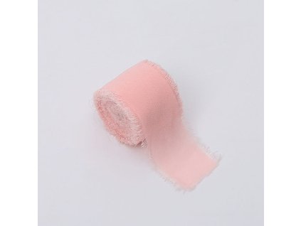 Floristická stuha – Šifón – Světle růžová – 4 cm x 4,5 m