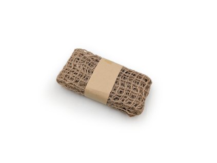 Jutová floristická stuha - Přírodní mřížka - Přírodní - 4 cm x 2 m