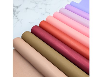 Floristická fólie - Aromatická - 50 cm x 9 m - Lososová