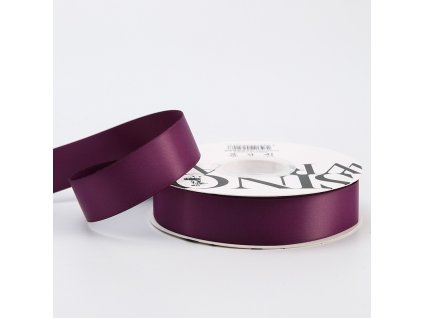 Floristická stuha Saténová - Fialová - 2,5 cm x 18 m